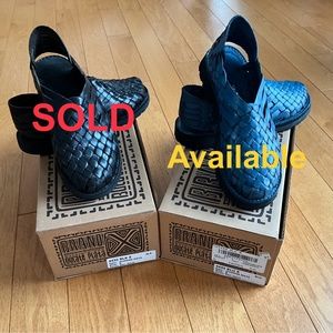 Brand X Huaraches shoes Leather  in Blue & Black(SOLD) color for women
